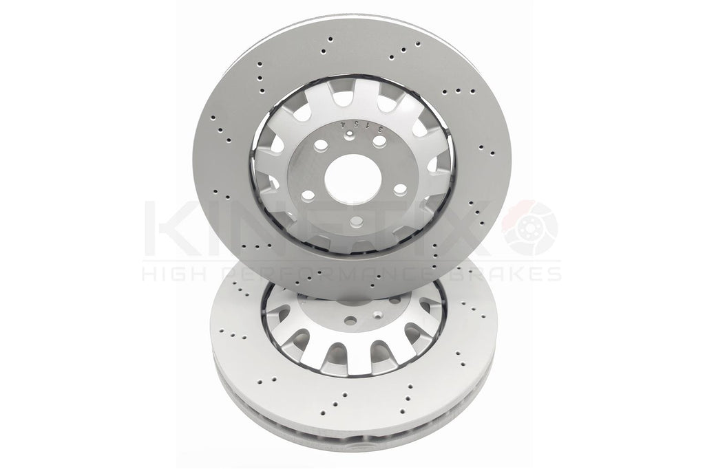 FOR SEAT CUPRA LEON ATECA KINETIX FRONT BRAKE DISCS PAIR 8J0615301K 370mm