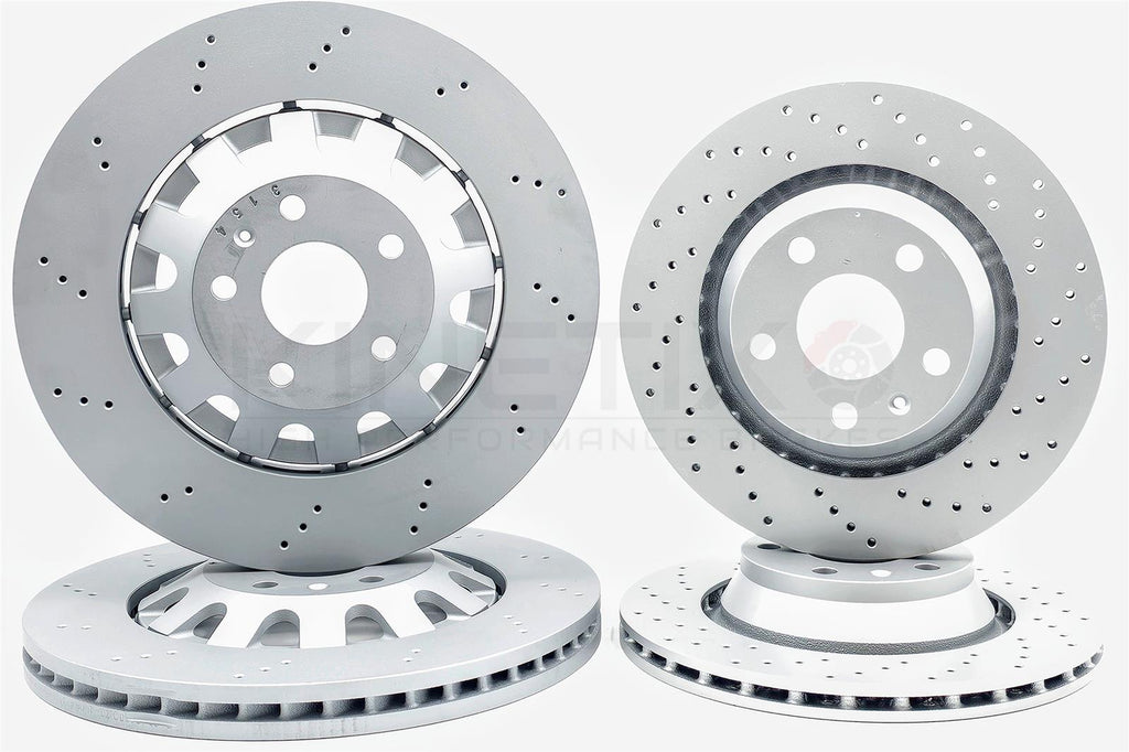 FOR AUDI TTRS TT RS QUATTRO 2009-2014 DRILLED FRONT REAR BRAKE DISCS 370mm 310mm