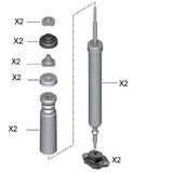 FOR BMW 1 3 REAR M SPORT SHOCK ABSORBERS BUMP STOP STRUT MOUNTING MOUNTS OEM KIT