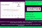 KINETIX PERFORMANCE FAST ROAD FRONT BRAKE PADS FOR AUDI SEAT SKODA VW