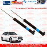 for AUDI A6 4F2 C6 X2 REAR AXLE SHOCKERS SHOCKS ABSORBERS SET GENUINE SACHS NEW