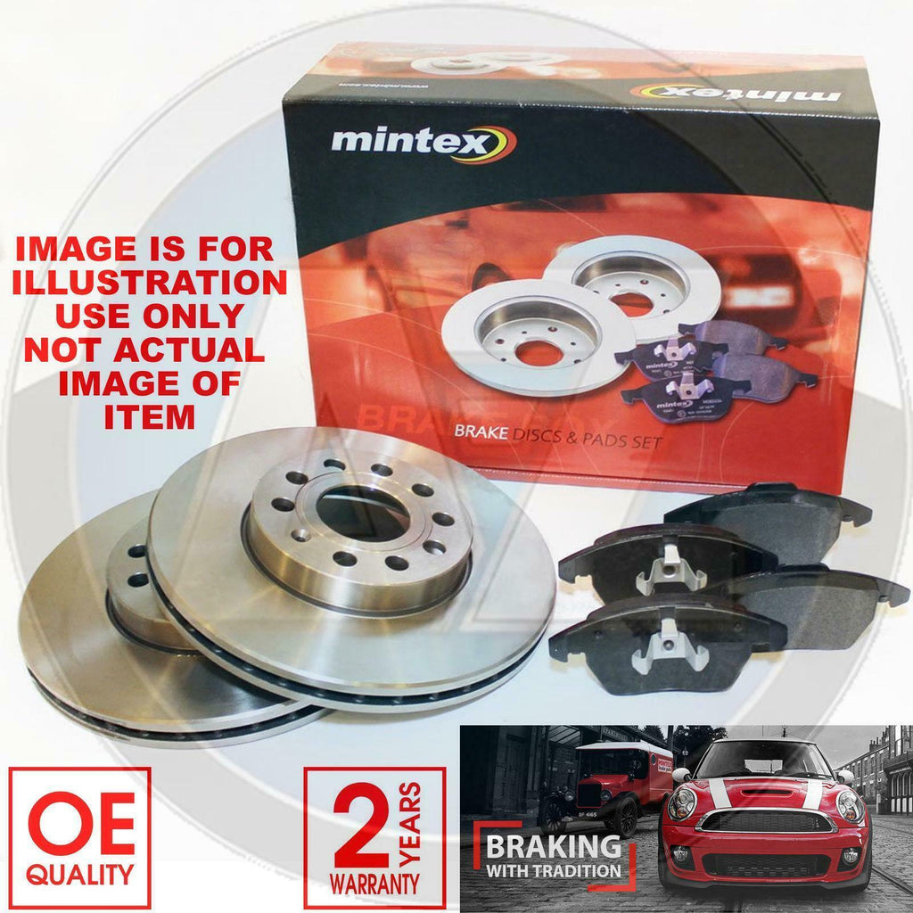 FOR NISSAN QASHQAI REAR MINTEX SOLID BRAKE DISCS AND BRAKE PADS SET KIT 291MM