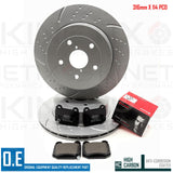 FOR SUBARU IMPREZA GD 2.0 WRX STi 01-05 REAR BRAKE DISCS BREMBO PADS 316mm *114*