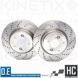 FOR RENAULT CLIO 2.0 SPORT 197 200 FRONT REAR DRILLED BRAKE DISCS PADS 300mm