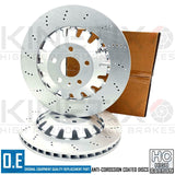 FOR AUDI RS3 8P 2011-2012 FRONT DRILLED BRAKE DISCS BREMBO PADS 370mm 8P0615301C