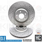 FOR HYUNDAI i30N FRONT REAR KINETIX DRILLED PERFORMANCE BRAKE DISCS 345mm 314mm