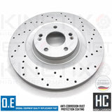 FOR HYUNDAI i30N 2.0N FRONT REAR DRILLED PERFORMANCE BRAKE DISCS SET 345mm 314mm