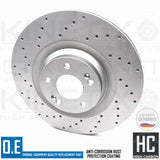 FOR HYUNDAI i30N FRONT REAR KINETIX DRILLED PERFORMANCE BRAKE DISCS 345mm 314mm