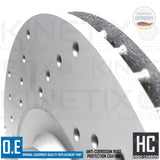 FOR HYUNDAI i30N FRONT REAR KINETIX DRILLED PERFORMANCE BRAKE DISCS 345mm 314mm