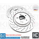 FOR HYUNDAI i30N FRONT REAR KINETIX DRILLED PERFORMANCE BRAKE DISCS 345mm 314mm