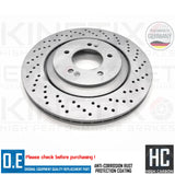 FOR HYUNDAI i30N FRONT REAR KINETIX DRILLED PERFORMANCE BRAKE DISCS 345mm 314mm