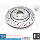 FOR HYUNDAI i30N FRONT REAR KINETIX DRILLED PERFORMANCE BRAKE DISCS 345mm 314mm