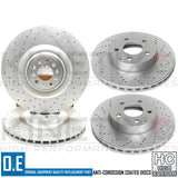 FOR BENTLEY CONTINENTAL FLYING SPUR FRONT REAR DRILLED BRAKE DISCS 405mm 355mm