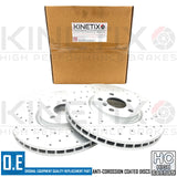 FOR MINI COOPER S JCW F55 CROSS DRILLED FRONT PERFORMANCE BRAKE DISCS PAIR 335mm