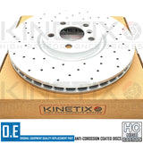 FOR MINI COOPER S JCW F55 CROSS DRILLED FRONT PERFORMANCE BRAKE DISCS PAIR 335mm