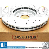 FOR MINI COOPER SD F55 FRONT CROSS DRILLED BRAKE DISCS APEC PADS SENSOR 335mm