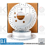 FOR MINI COOPER S F60 FRONT REAR CROSS DRILLED BRAKE DISCS 335mm 259mm FR RR