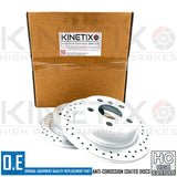 FOR MINI COOPER S F55 FRONT REAR CROSS DRILLED BRAKE DISCS 335mm 259mm