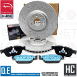 FOR VOLVO V60 V90 T8 R-DESIGN FRONT REAR DRILLED BRAKE DISCS PADS 345mm 320mm