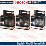 BOSCH GIGALIGHT PLUS 120 H1 H4 H7 XENONGAS HEADLAMP HEADLIGHT CAR VAN BULBS PACK