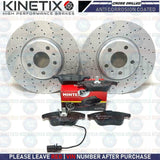 FOR AUDI A4 B8 2.0 TFSi FRONT DRILLED PERFORMANCE BRAKE DISCS MINTEX PADS 314mm